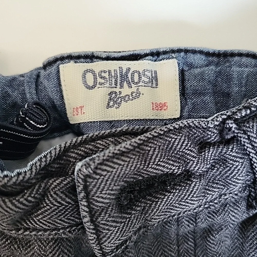 OSHKOSH B'gosh Infant Gray Cargo Style Pants Sz 9M‎ Baby